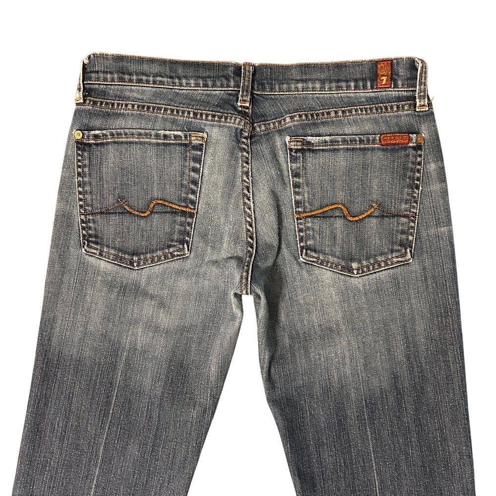 7 For All Mankind Jeans Womens 29 Bootcut Flare Stretch Denim Vintage USA 33x33